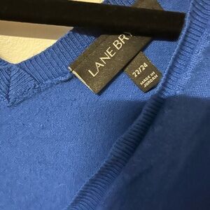 Lane Bryant Royal Blue V-Neck Sweater (Size 22/24)